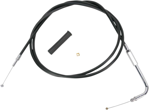 Drag Specialties - Drag Specialties Alternative Length Black Vinyl Throttle Cable - 58in. - 4332158