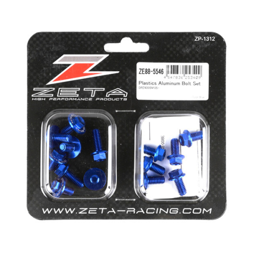 ZETA - ZETA Aluminum Body Bolt Kit - Blue - ZE88-5546
