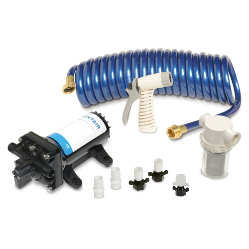 Shurflo by Pentair - Shurflo by Pentair PRO WASHDOWN KIT&trade; II Ultimate - 12 VDC - 5.0 GPM - Includes Pump, Fittings, Nozzle, Strainer, 25&#39; Hose