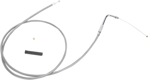 Drag Specialties - Drag Specialties Alternative Length Braided Throttle Cable - 52in. - 5331152B