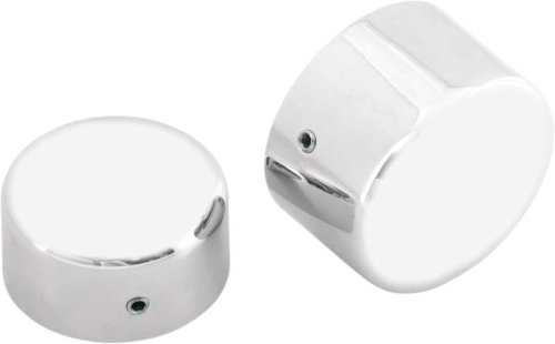 Drag Specialties - Drag Specialties Chrome Axle Caps - Rear - 0214-0449