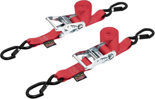 Powertye - Powertye 1-1/2in. Ratchet with Safety Latch Hooks - Red - 30571-S