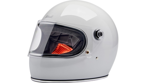 Biltwell Inc. - Biltwell Inc. Gringo S Solid Helmet - 1003-104-501 - Gloss White - X-Small