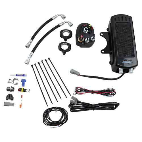 UltraCool - UltraCool Frame Mounted Oil Cooler Kit - Gloss Black - SMS-1G