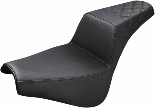 Saddlemen - Saddlemen Step-Up Rear LS Seat - Black Smooth - 818-30-173