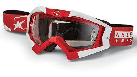 Ariete - Ariete Riding Crows Basic Collection Goggles - 13950-RB16 - Red/White - OSFM