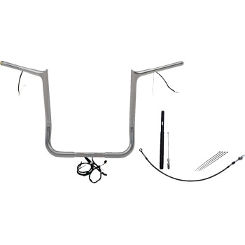 Fat Baggers, Inc. - Fat Baggers, Inc. 1-1/4in. Plug and Play EZ Install Pointed Top Handlebar Kit - Chrome - 912016