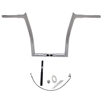 Fat Baggers, Inc. - Fat Baggers, Inc. 1-1/4in. EZ Install Pointed Top Handlebar Kit - Chrome - 919914
