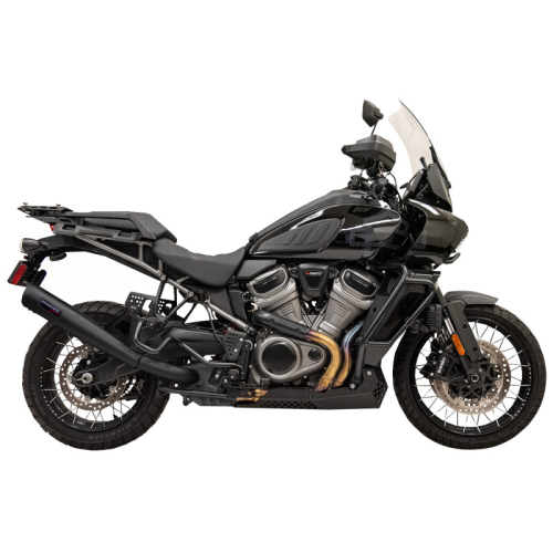 Bassani Manufacturing - Bassani Manufacturing 4in. Stainless Steel Slip-On Mufflers - Black - 1P187SSB