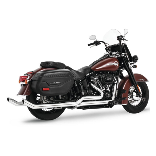 Freedom Performance - Freedom Performance Tuck-N-Under Upsweep Exhaust - Chrome with Chrome Tips - Slash - HD00937