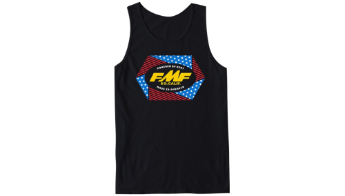 FMF Racing - FMF Racing Geometry Tank Top - SU21123900BKSM - Black - Small