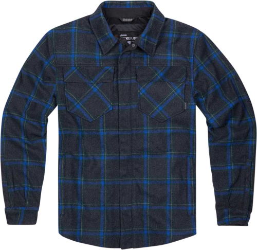 Icon - Icon Upstate Riding Flannel Shirt - 2820-5366 - Blue - Medium
