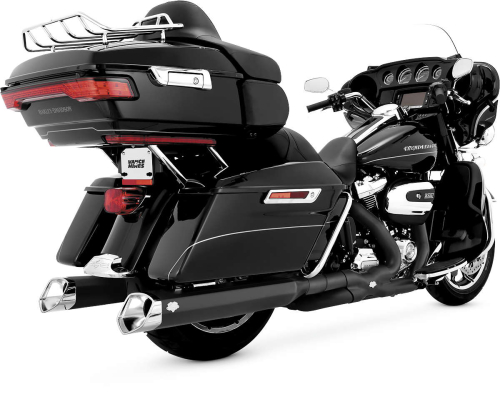 Vance & Hines - Vance & Hines Monster V Slip-On Mufflers - Black - 46563
