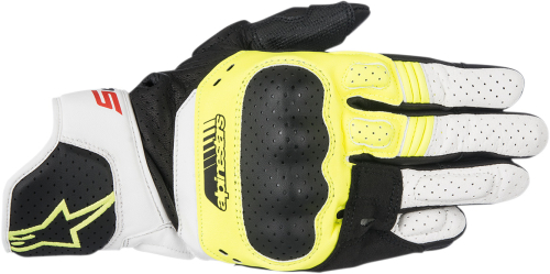 Alpinestars - Alpinestars SP-5 Leather Gloves - 3558517-158-M - Black/Yellow/White - Medium