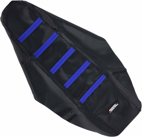 Moose Racing - Moose Racing Ribbed Seat Cover - Black/Blue Ribbed - YZF25006-332RT