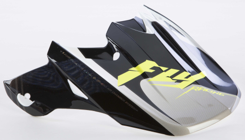 Fly Racing - Fly Racing Visor for F2 Carbon Helmets - Fastback Black/White - 73-46301