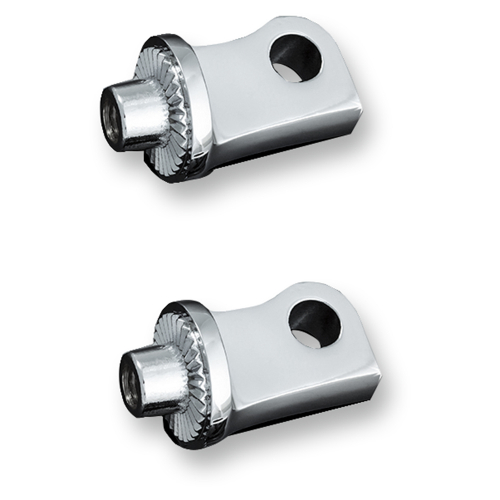 Kuryakyn - Kuryakyn Splined Peg Adapters - Front - Chrome - 8884