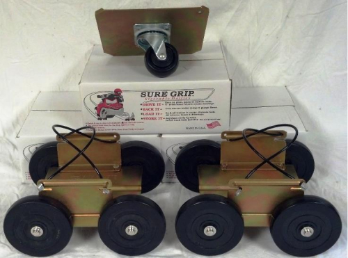 Sure Grip Dollies - Sure Grip Dollies Drivable Dolly - 3 Piece Mega-Wide Long Set - MEGA-WIDE EXT