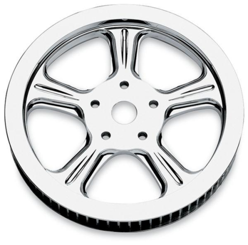 Performance Machine - Performance Machine Image Series Aluminum Pulley - Wrath - 1in - 66T - Chrome - 0093-6066WRALCH
