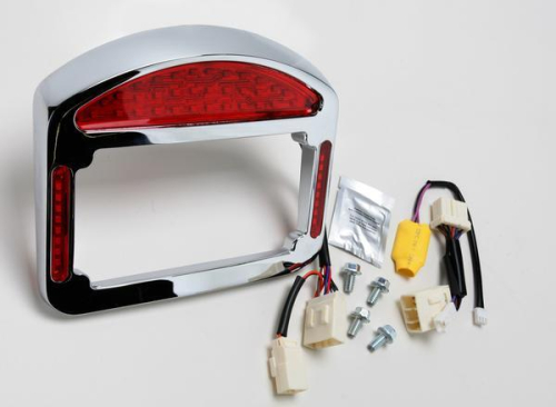Cycle Visions - Cycle Visions Faceplate and Light Assembly Only for Eliminator LED Taillight/License Plate Frames - Chrome - CV-4819