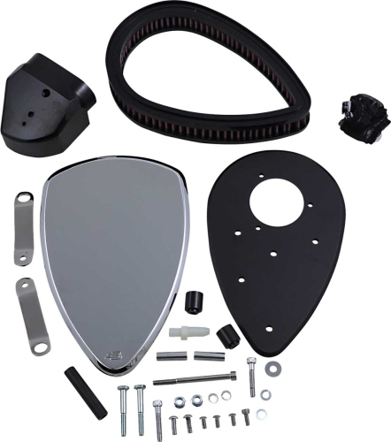 Baron Custom Accessories - Baron Custom Accessories Big Air Kit - Smooth Chrome - BA-2080-00