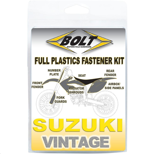Bolt MC Hardware - Bolt MC Hardware Plastic Fastener Kit - SUZ-9395103