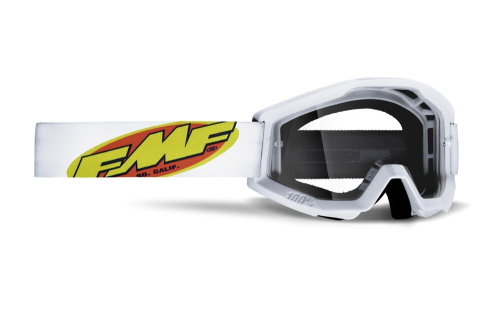 FMF Racing - FMF Racing PowerCore Youth Goggles - F-50054-00006 - Core White / Clear Lens - OSFM