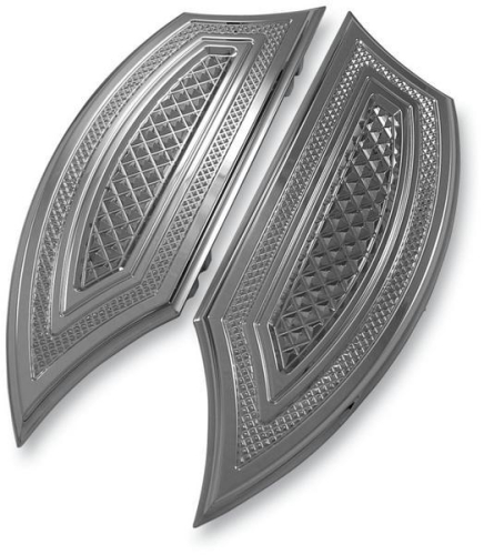 Eddie Trotta Designs - Eddie Trotta Designs Driver Floorboards - Chrome - TC-553