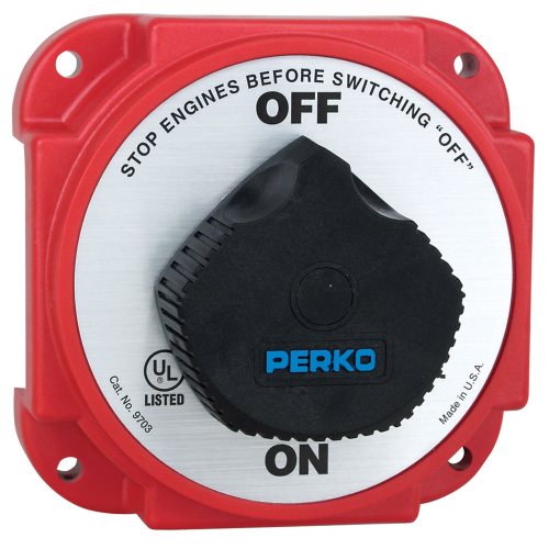 Perko - Perko 9703DP Heavy Duty Battery Disconnect Switch w/ Alternator Field Disconnect