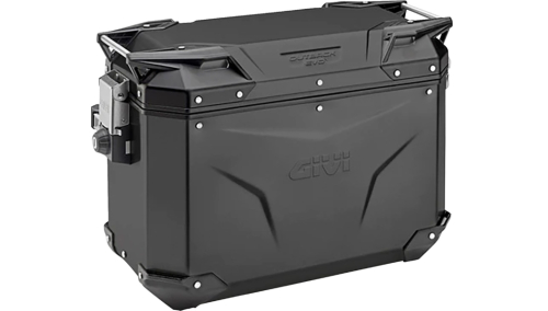 GIVI - GIVI Trekker Outback 48lit. Side Case - Matte powdercoated black - Left - OBKE48BLA