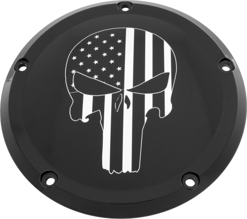 Custom Engraving LTD - Custom Engraving LTD Culture Derby Cover for Punisher - Black - TC - PATR22-12BG