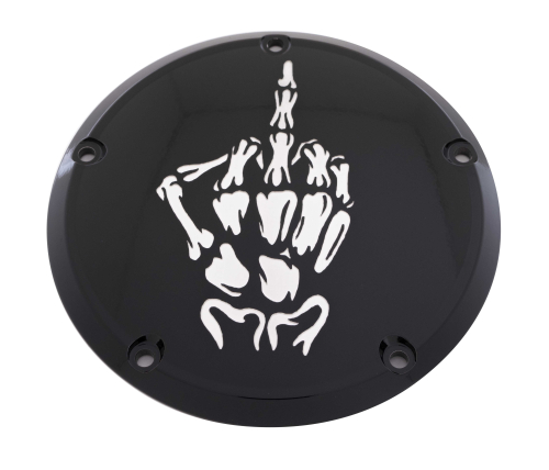 Custom Engraving LTD - Custom Engraving LTD Culture Derby Cover for Bone Finger - Black - TC - SKUL24-12BG