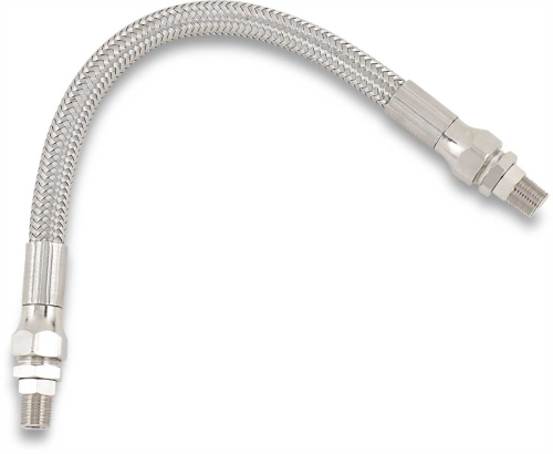 Drag Specialties - Drag Specialties Universal Stainless Steel Braided Oil Line - 9in. - 609