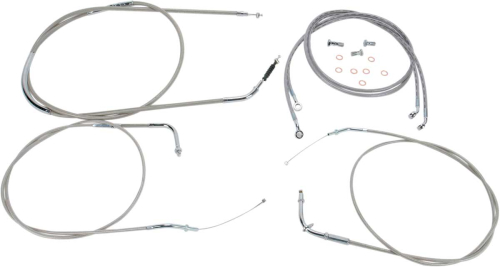Baron Custom Accessories - Baron Custom Accessories Stainless Cable and Line Kit (+16in.) - BA-8076KT-16