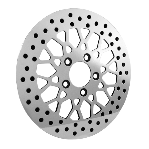 Bikers Choice - Bikers Choice Mesh Style Polished Brake Rotor - 601964