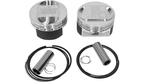 Revolution Performance - Revolution Performance Big Bore Piston Kit (1250cc Domed) - Bore 3-9/16in. - Stroke 3-15/16in. - 11.1 Compression - RP301-413W