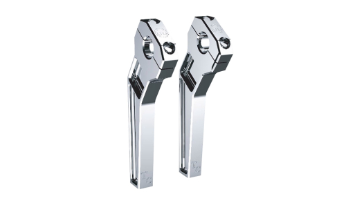 Todds Cycle - Todds Cycle 1-1/8in. Pullback Handlebar Riser Kit - 8in. Rise - Chrome - TD-R22-08