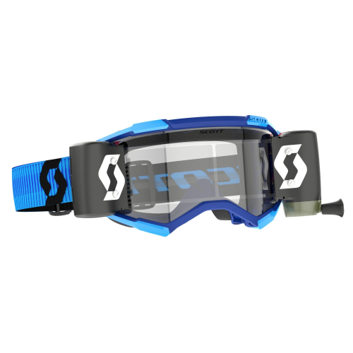 Scott USA - Scott USA Fury Works Film System Goggles - 278596-1034113 - Blue/Black/Clear Works Lens - OSFM