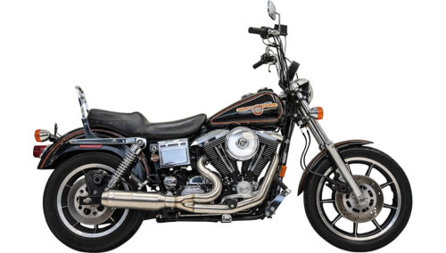 Bassani Manufacturing - Bassani Manufacturing Ripper Super Bike 2-Into-1 Exhaust System - Stainless Steel - 1D8SS