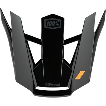 100% - 100% Visor for Aircraft 2 Bicycle Helmet - Black - 89012-00001