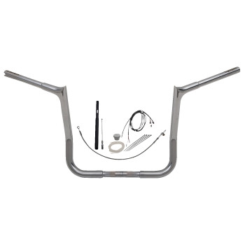 Fat Baggers, Inc. - Fat Baggers, Inc. 1-1/4in. EZ Install Pointed Top Handlebar Kit - Chrome - 919014