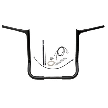 Fat Baggers, Inc. - Fat Baggers, Inc. 1-1/4in. EZ Install Pointed Top Handlebar Kit - Black - 919016-B