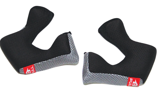 6D - 6D Cheekpads for ATR-1 Helmet - 40mm - Black/Silver - 71-0040