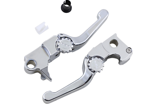 Powerstands Racing - Powerstands Racing Anthem Shorty Lever Set - Chrome - 12-01665-20