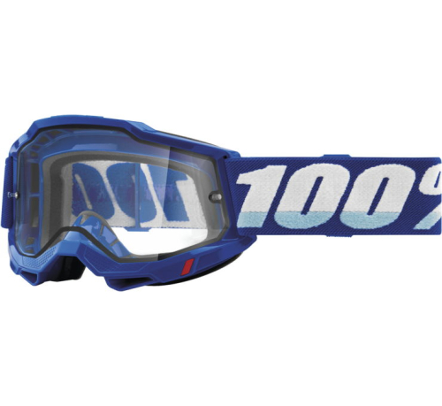 100% - 100% Accuri 2 Enduro Goggles with Dual Lens - 50015-00002 - Blue / Clear Lens - OSFM