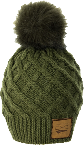 DSG - DSG Solid Pom Womens Beanie - 45346 - Olive - OSFM