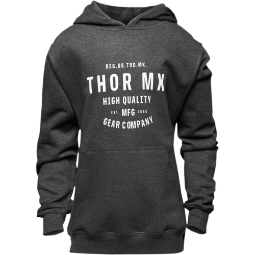Thor - Thor Crafted Girls Youth Pullover - 3052-0610 - Charcoal - X-Large