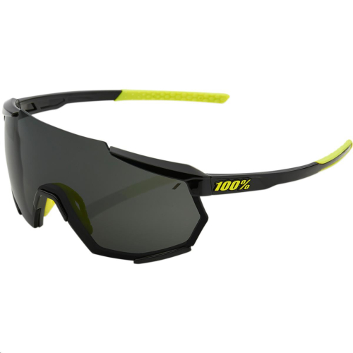 100% - 100% Racetrap Sunglasses - 61037-001-57 - Gloss Black - OSFA
