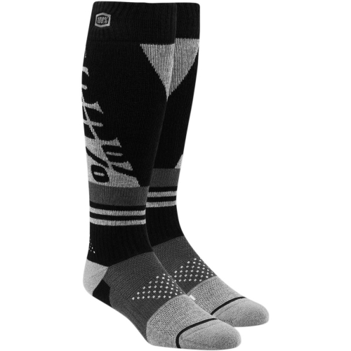 100% - 100% Youth Socks - 24107-057-17 - Black/Gray - Sm-Md