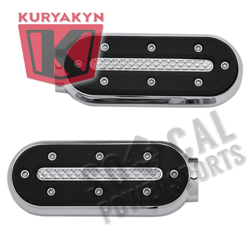 Kuryakyn - Kuryakyn Heavy Industries Footpegs without Male Mounts - Chrome - 7033